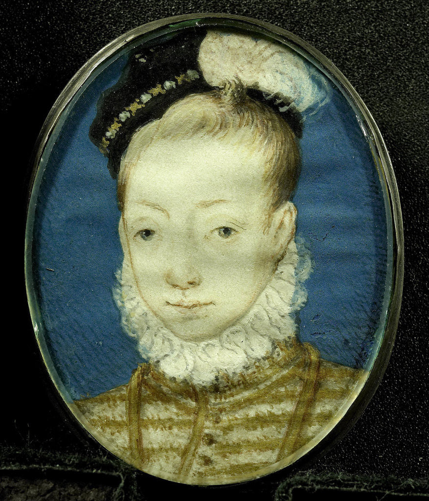 Detail of Jacobus Stuart, later King James I of England, about age ten by Anonymous