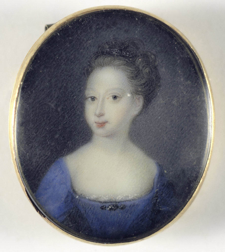 Detail of Portrait, a girl, probably a daughter of George II, King of England by Anonymous