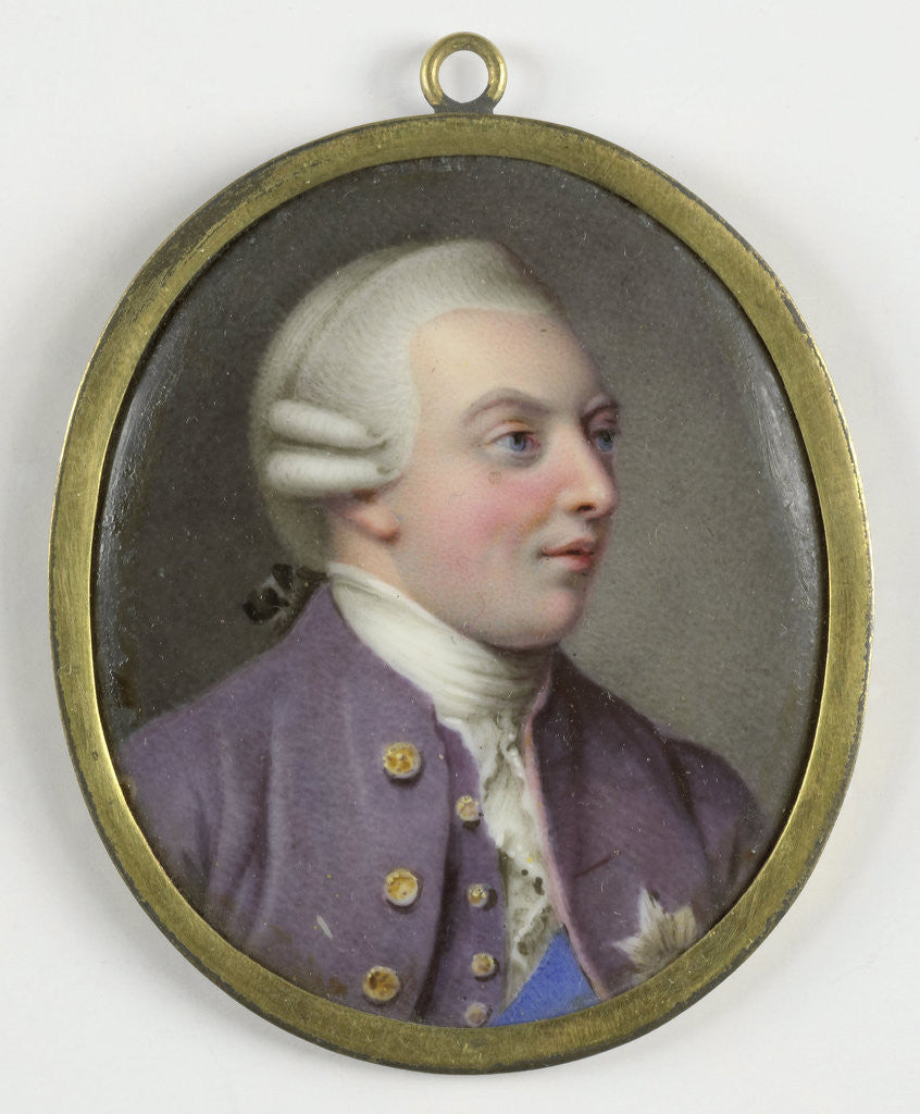 Detail of George III, 1738-1820, King of England by Johann Heinrich von Hurter