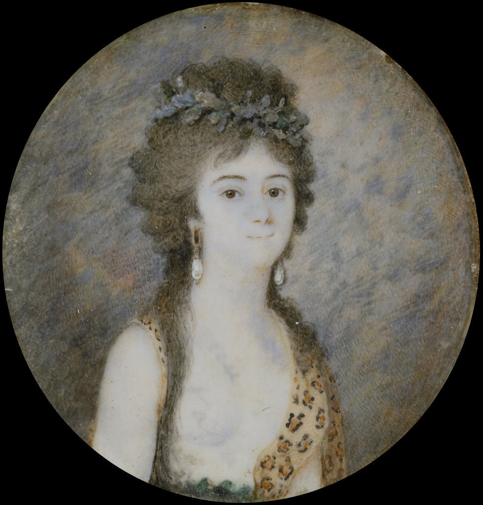 Detail of Portrait of a young woman by Anonymous