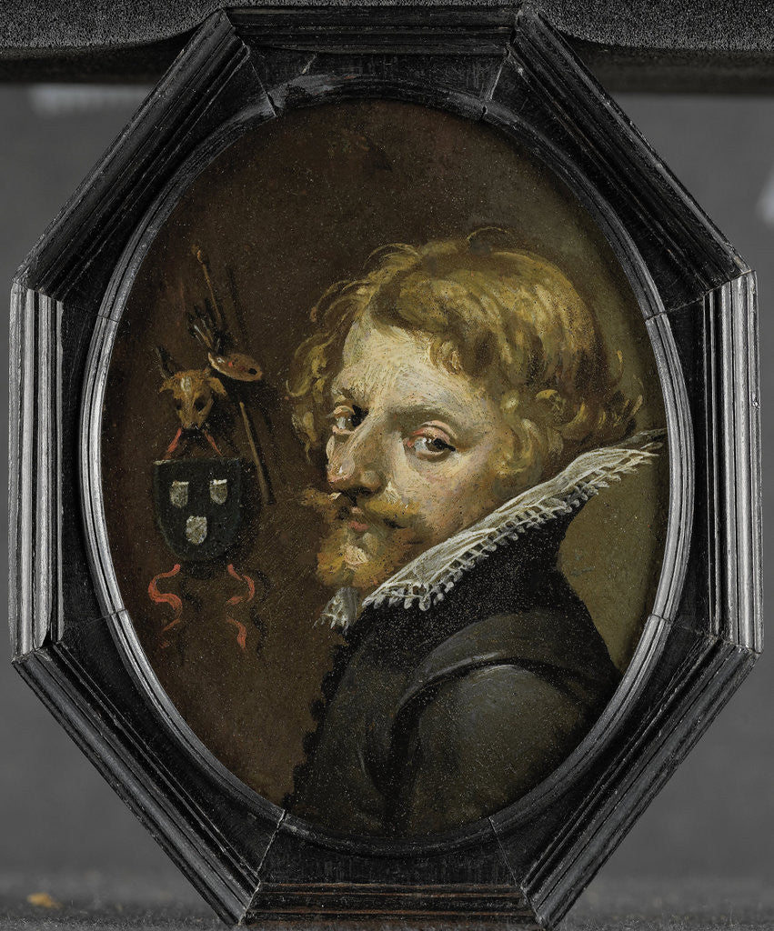 Detail of Portrait of a painter by Anonymous