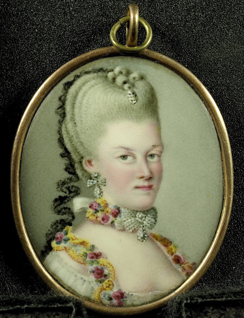 Detail of Frederika Sophia Wilhelmina, 1751-1820, princes of Prussia, wife of prins Willem V by Anonymous