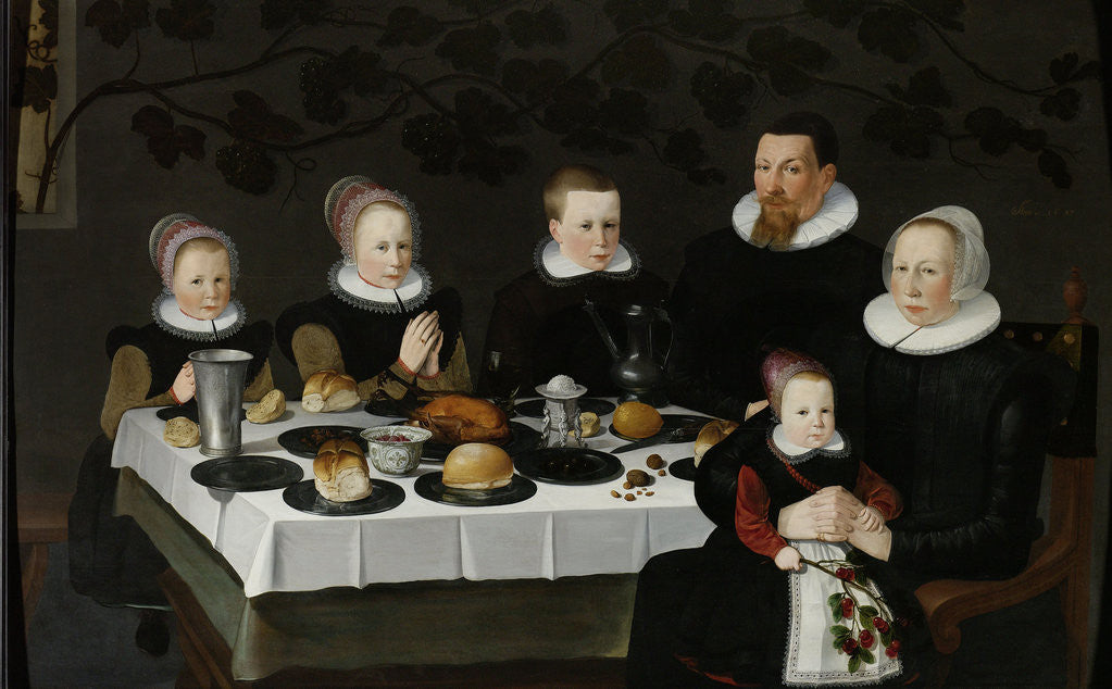 Detail of Family Portrait by Anonymous