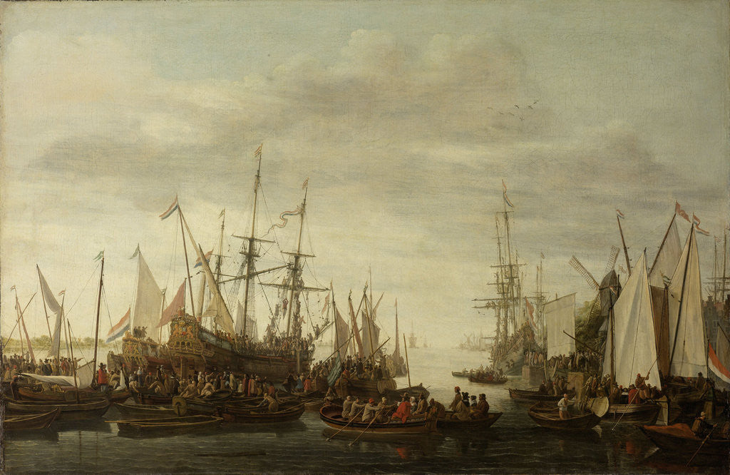 Detail of The Keelhauling of the Ship’s Surgeon of Admiral Jan van Nes by Lieve Pietersz. Verschuier