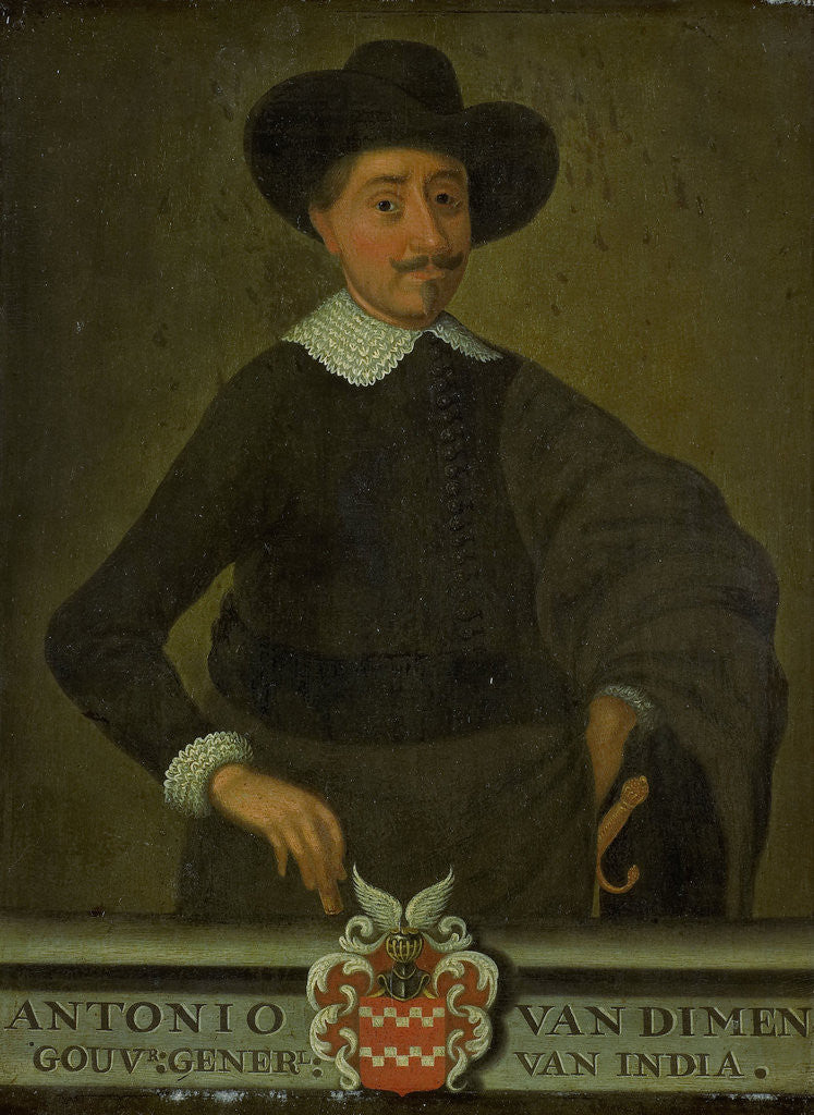 Detail of Portrait of Antonio van Diemen, Governor-General of the Dutch East Indies by Anonymous