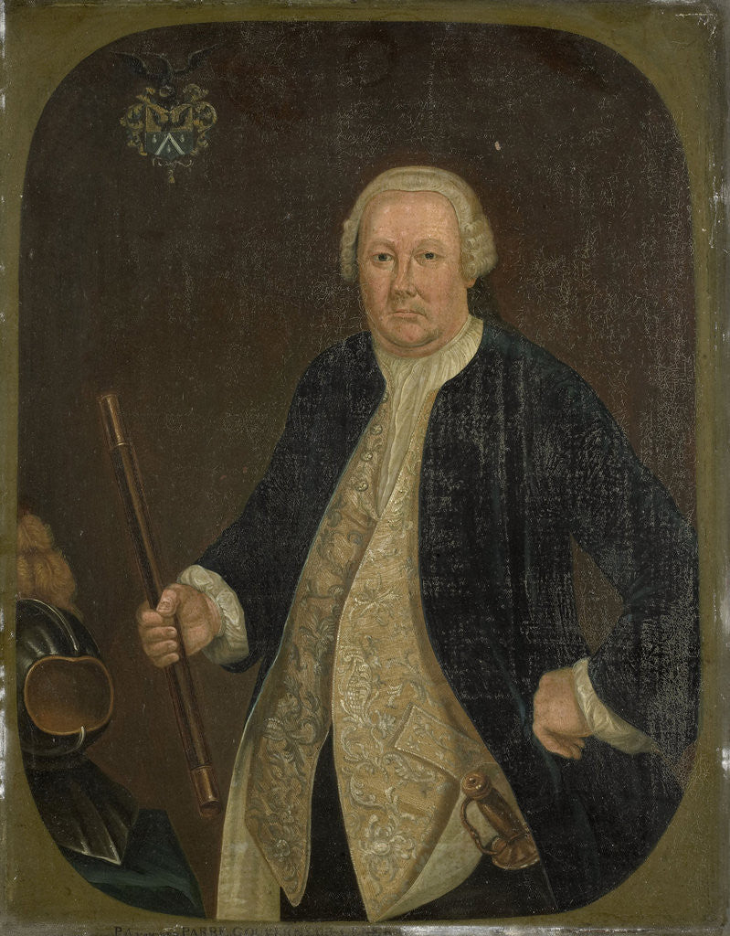Detail of Portrait of Petrus Albertus van der Parra, Governor-General of the Dutch East India Company by Anonymous