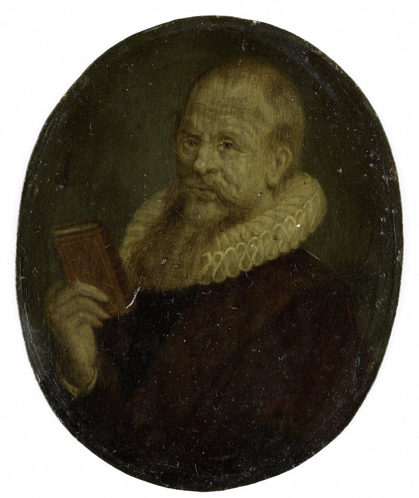 Detail of Portrait of Theodorus Schrevelius, Rector of the Latin School in Leiden The Netherlands by Arnoud van Halen