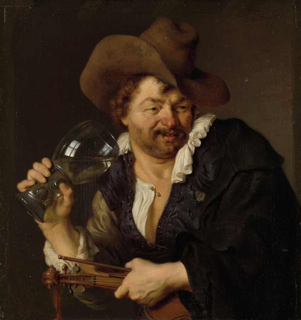 Detail of The Merry Fiddler by Ary de Vois