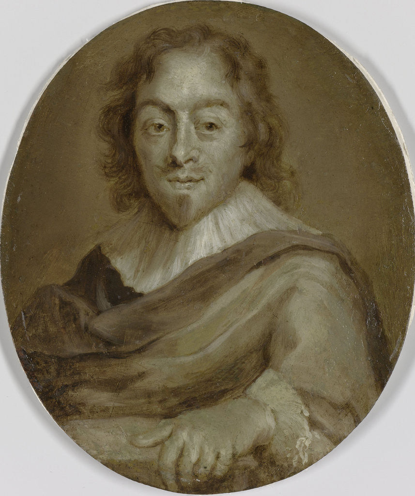 Detail of Portrait of Constantijn Huygens, Poet by Jan Maurits Quinkhard