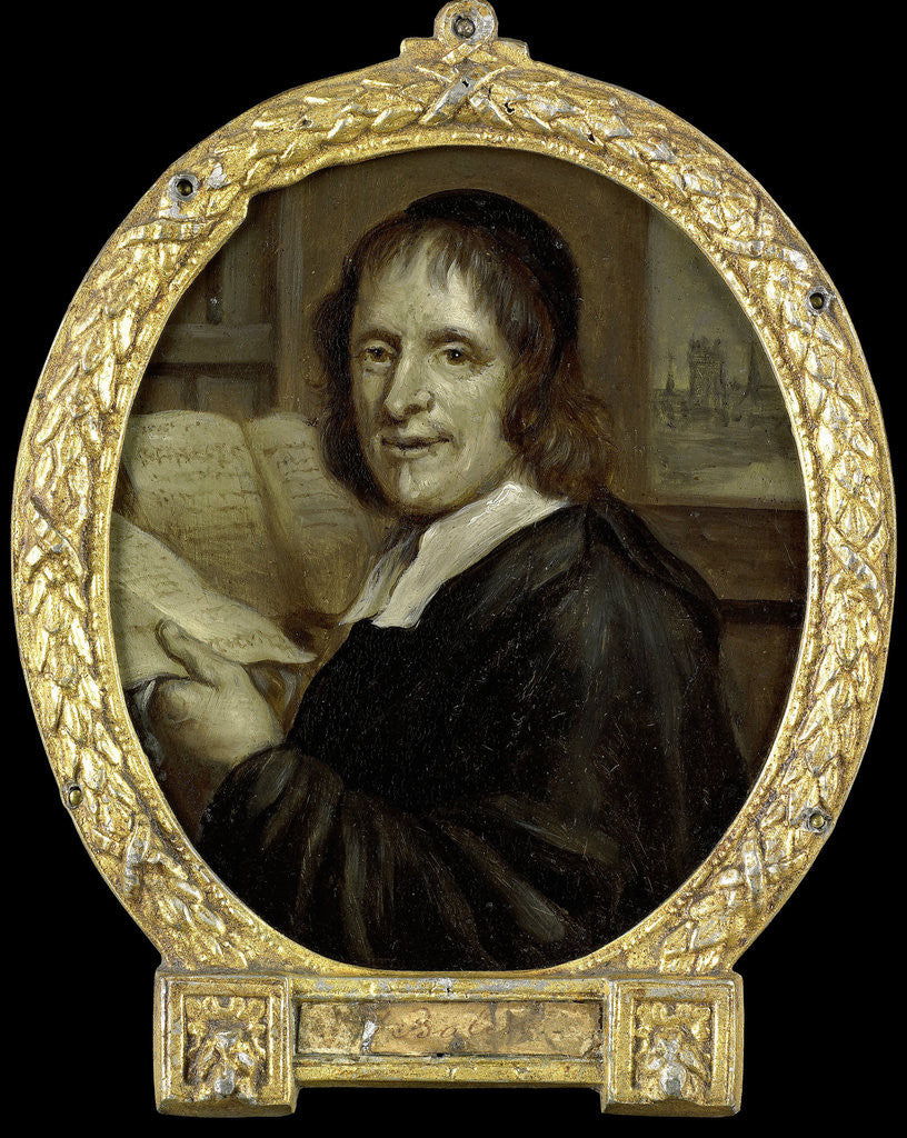 Detail of Matthijs Balen Jansz, 1611-91, poet and chronicler of Dordrecht The Netherlands by Jan Maurits Quinkhard