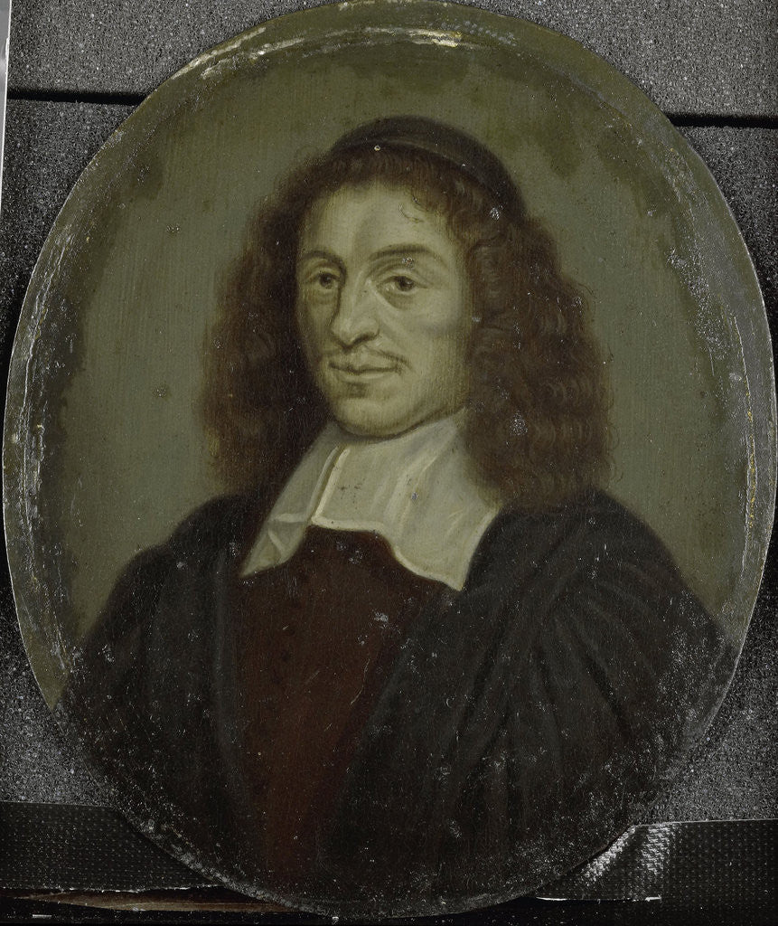 Detail of Portrait of Alexander Morus, Professor at Amsterdam by Arnoud van Halen