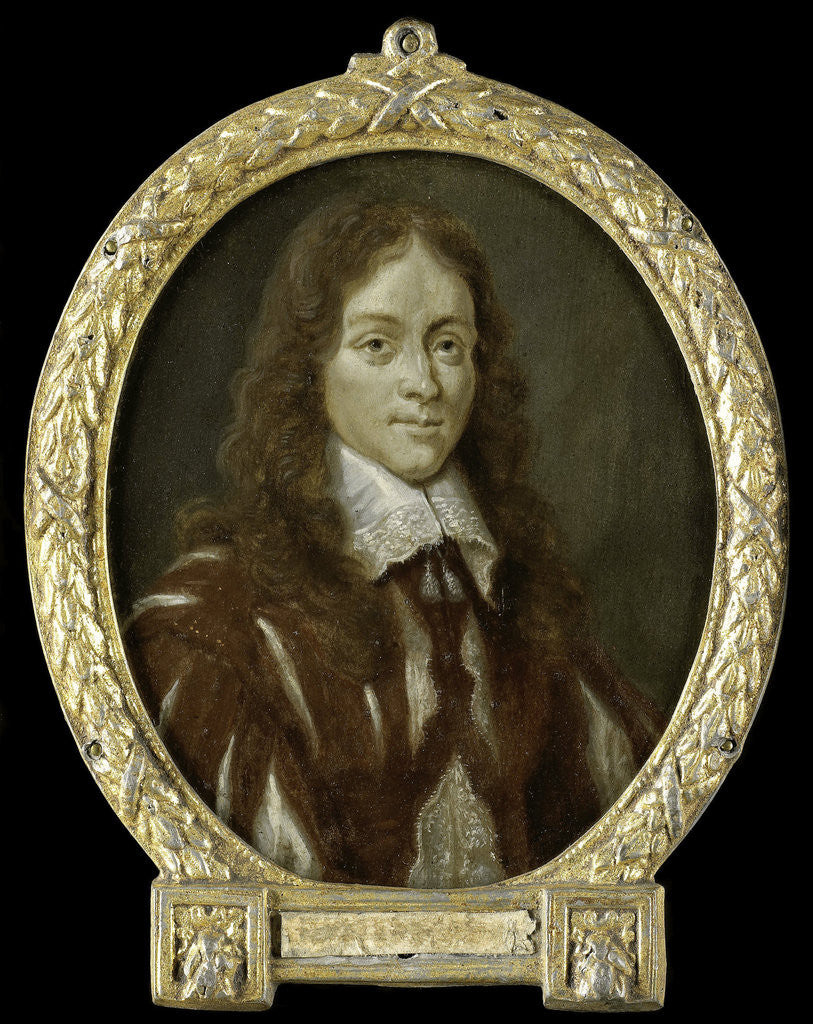 Detail of Portrait of Caspar van Kinschot, Poet by Arnoud van Halen