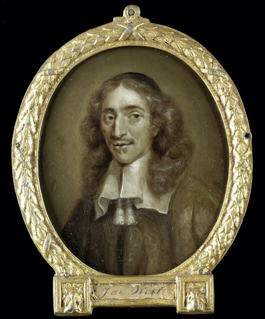 Detail of Portrait of Johan de Witt, Grand Pensionary of Holland by Jan Maurits Quinkhard