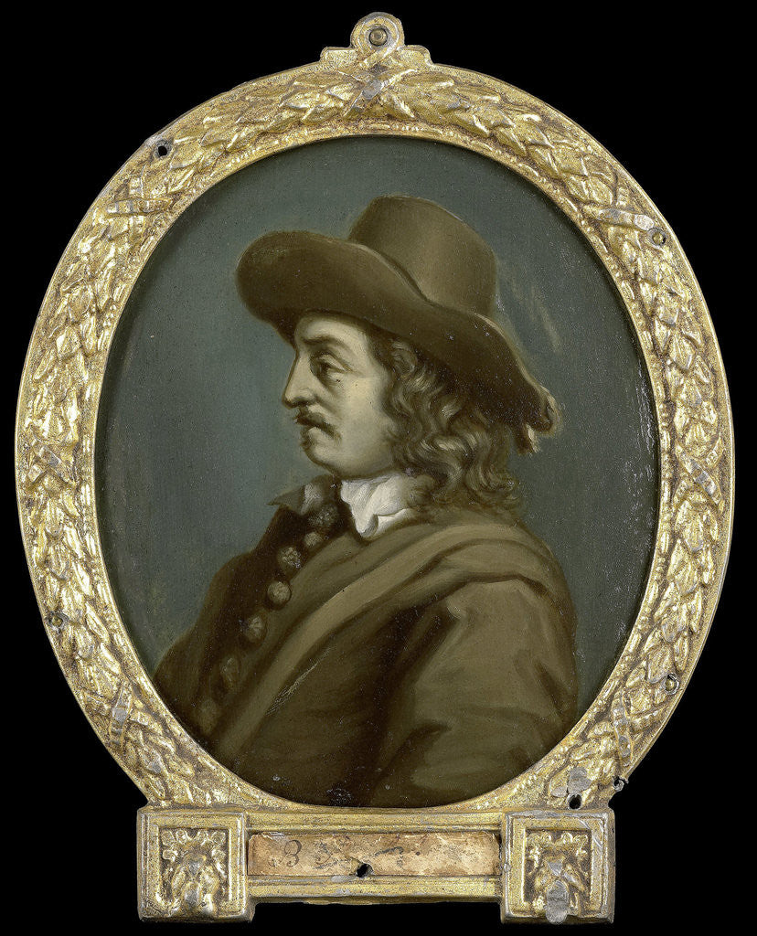 Detail of Portrait of Matthys van de Merwede, Lord of Clootwyck, Poet in Dordrecht, Mathias de Merwede de Clootwyck by Arnoud van Halen