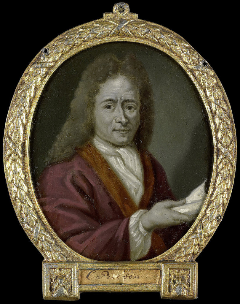 Detail of Portrait of Christoffel Pierson, Poet in Gouda The Netherlands by Arnoud van Halen