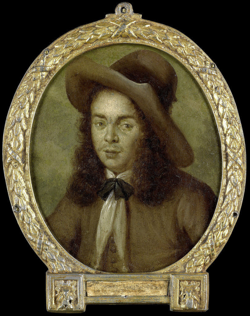 Detail of Portrait of Aernout van Overbeke, Explorer and Poet by Jan Maurits Quinkhard