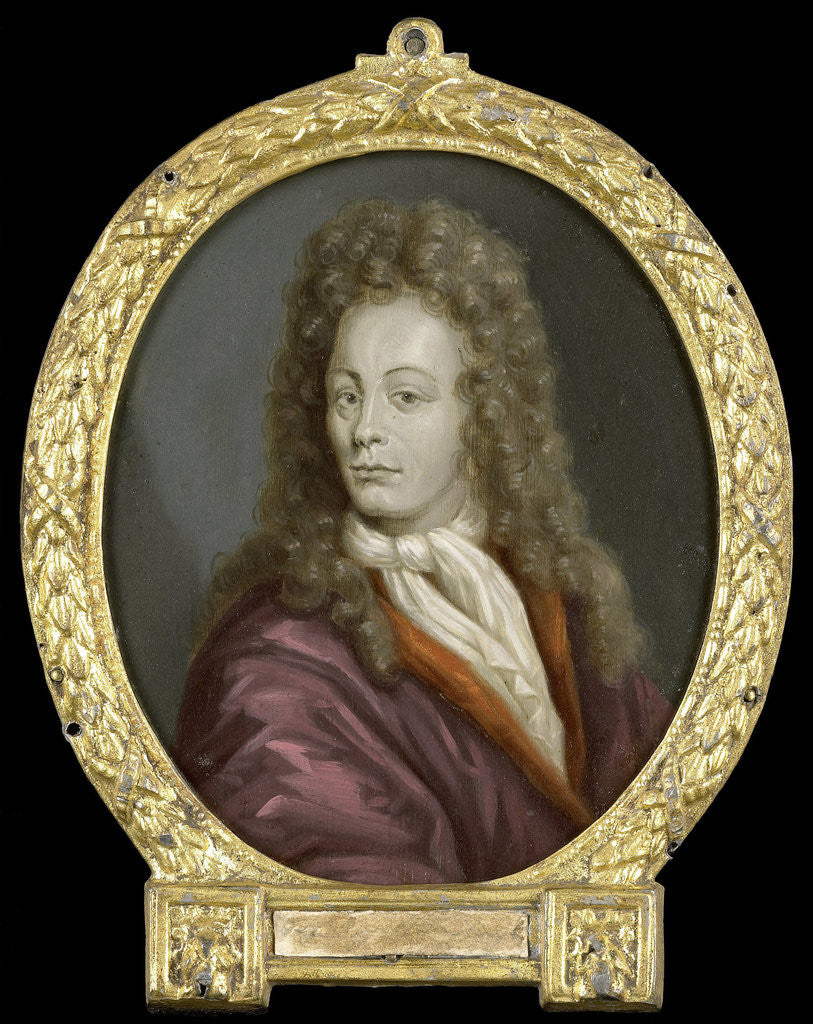 Detail of Portrait of Tobias Gutberleth, Man of Letters in Leeuwarden The Netherlands by Arnoud van Halen