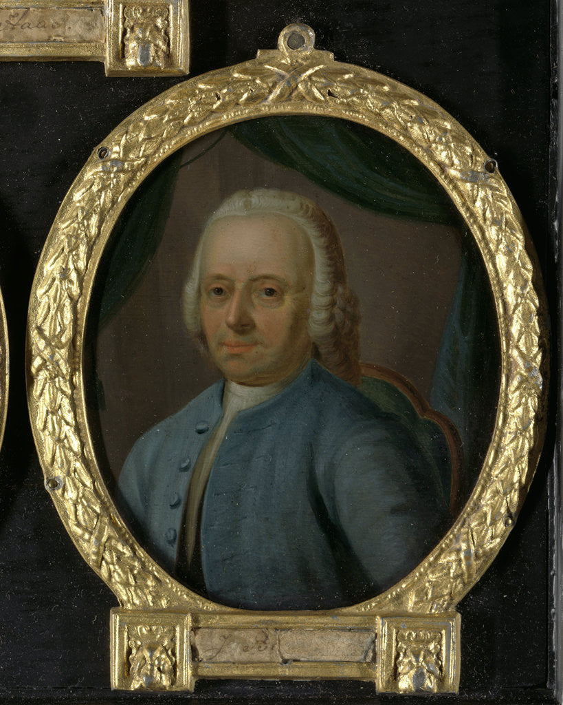 Detail of Portrait of Joannes Badon, Poet from Vlaardingen The Netherlands by Nicolaas Reyers