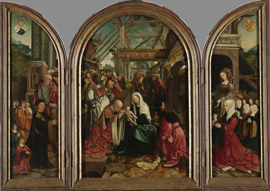 Detail of The Adoration of the Magi by Jacob Cornelisz van Oostsanen
