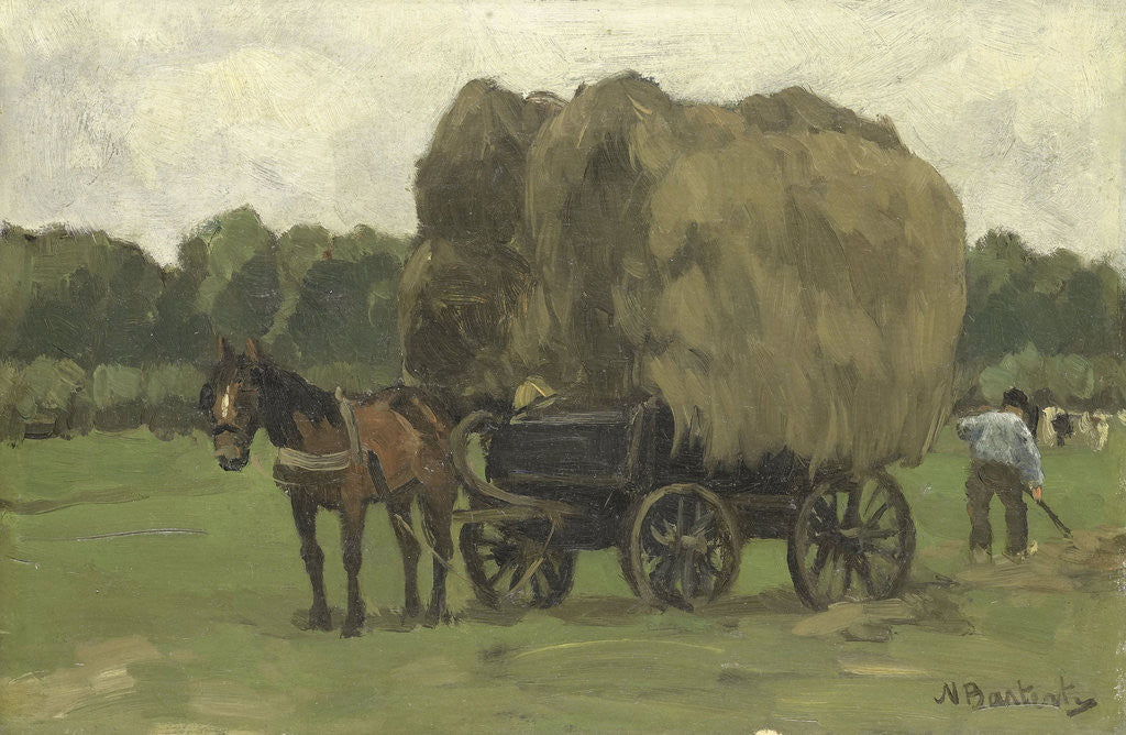 Detail of Hay wagon by Nicolaas Bastert