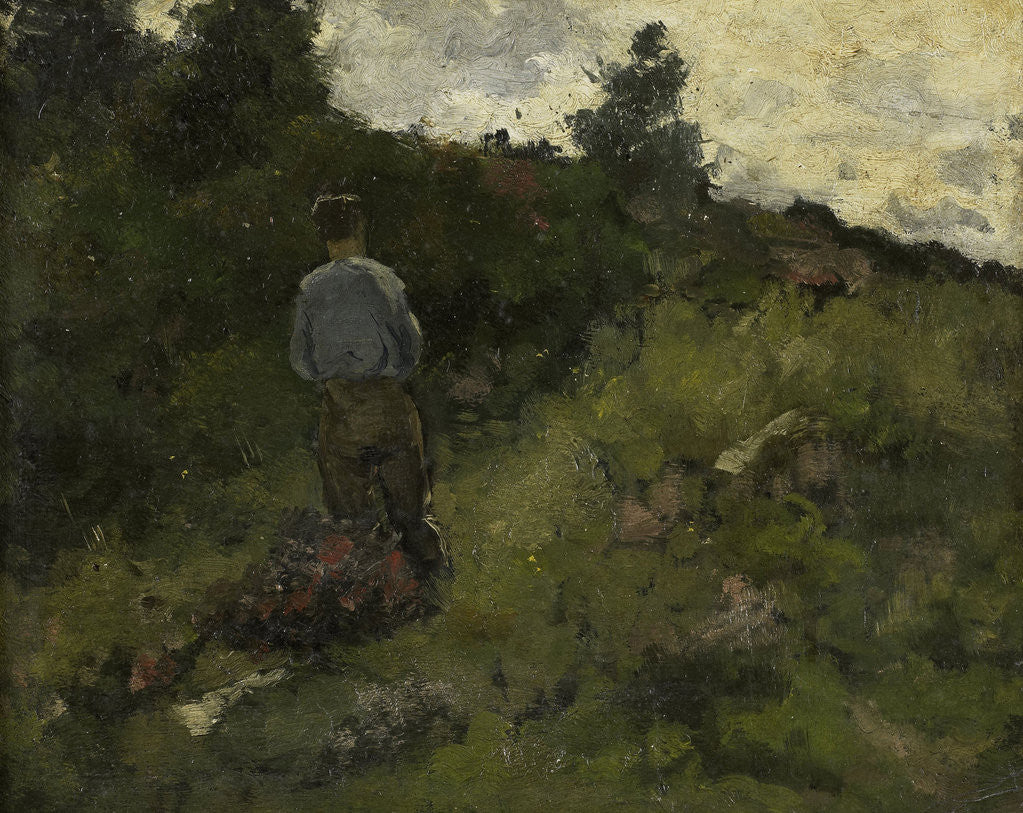 Detail of Farmer at a forest edge, 1889 by Richard Roland Holst