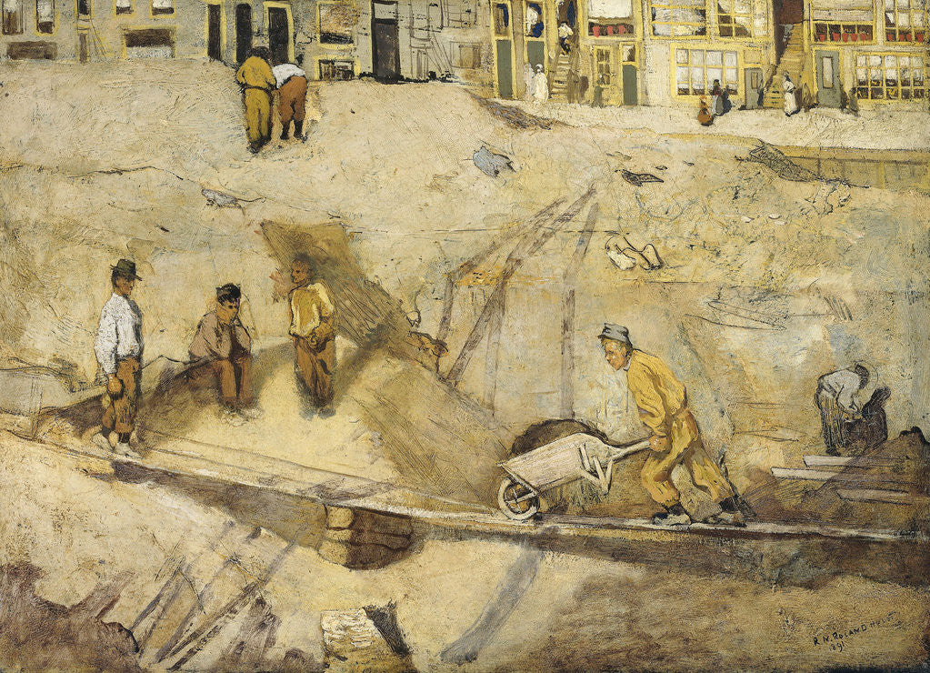 Detail of Sand excavation in Amsterdam by Richard Roland Holst