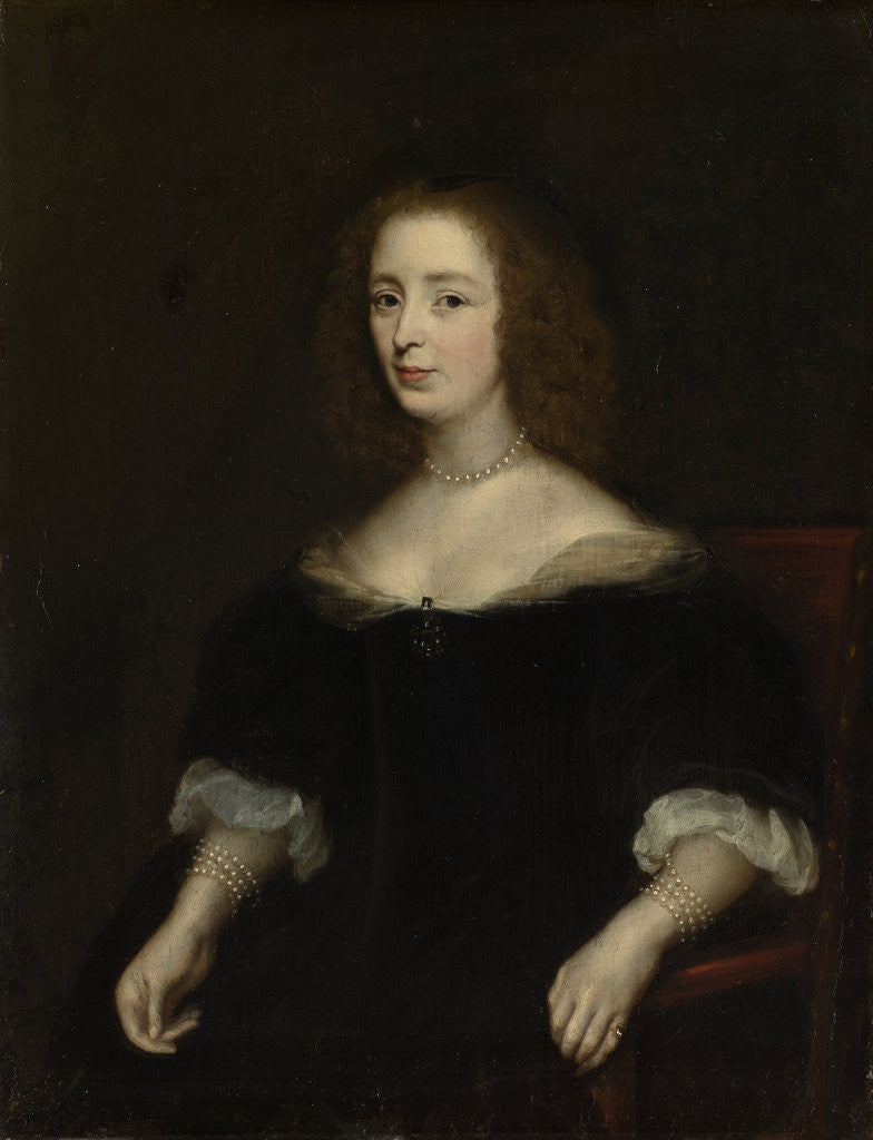 Detail of Portrait of Anna van den Corput, Wife of Jacob de Witt by Anonymous