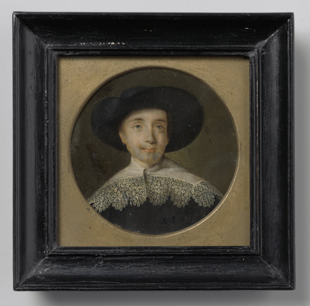 Detail of Portrait of a man in seventeenth-century clothing, Anonymous by Johann Heinrich von Hurter