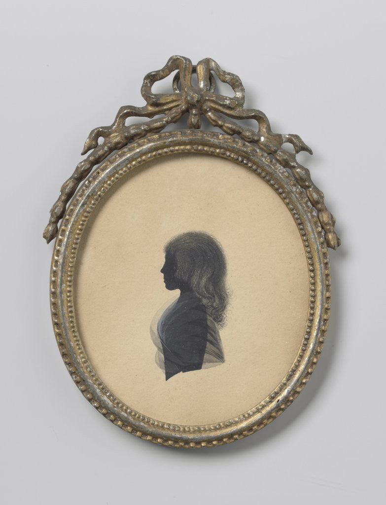 Detail of Silhouette Portrait of a girl by Silhouette Portrait of a girl