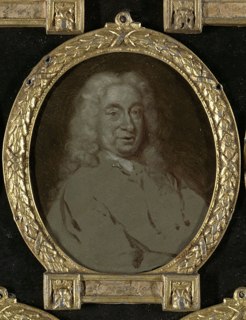 Detail of Portrait of Hendrik van der Zande, Jurist and Dramatic Poet in Amsterdam by Jan Maurits Quinkhard