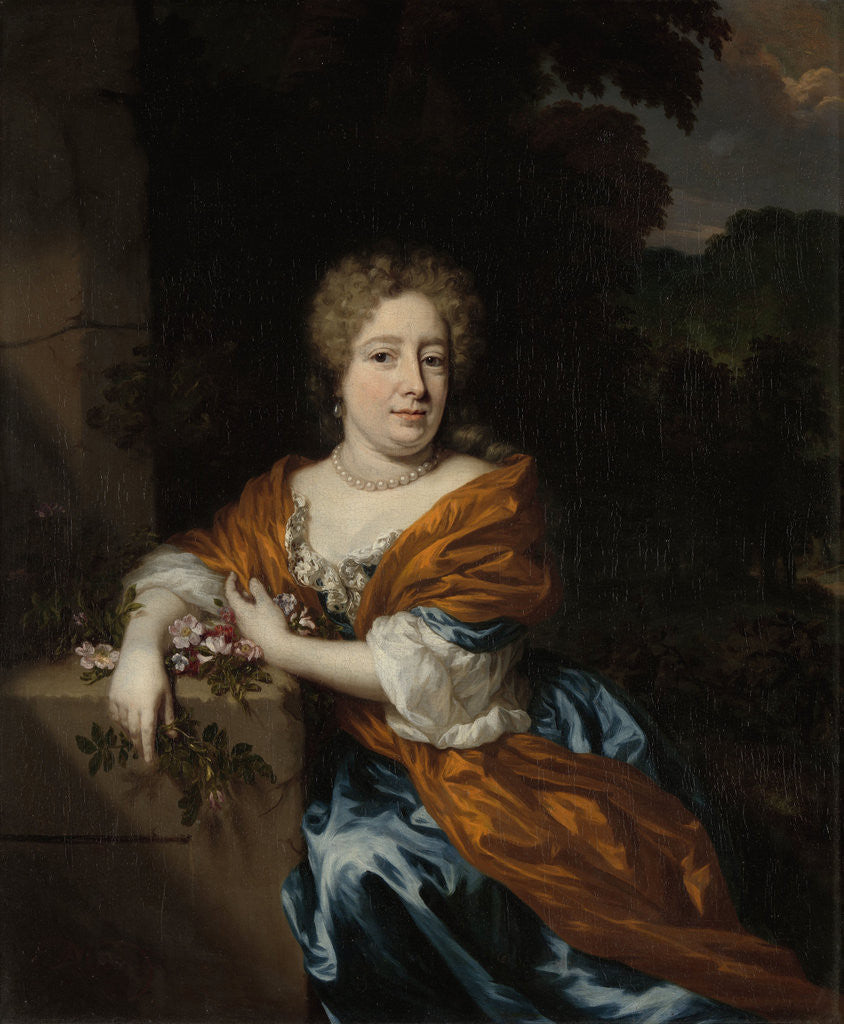 Detail of Portrait of Petronella Dunois by Nicolaes Maes