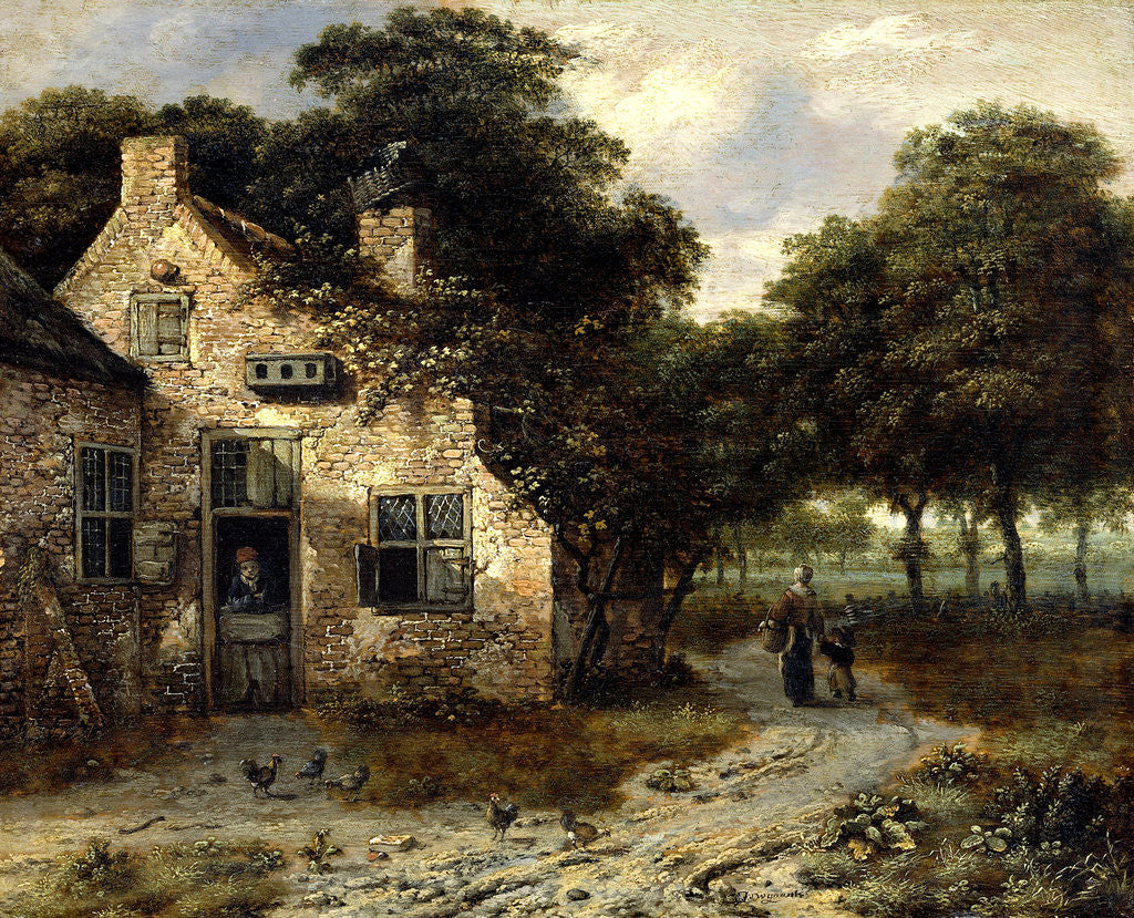 Detail of The Farmhouse by Jan Wijnants