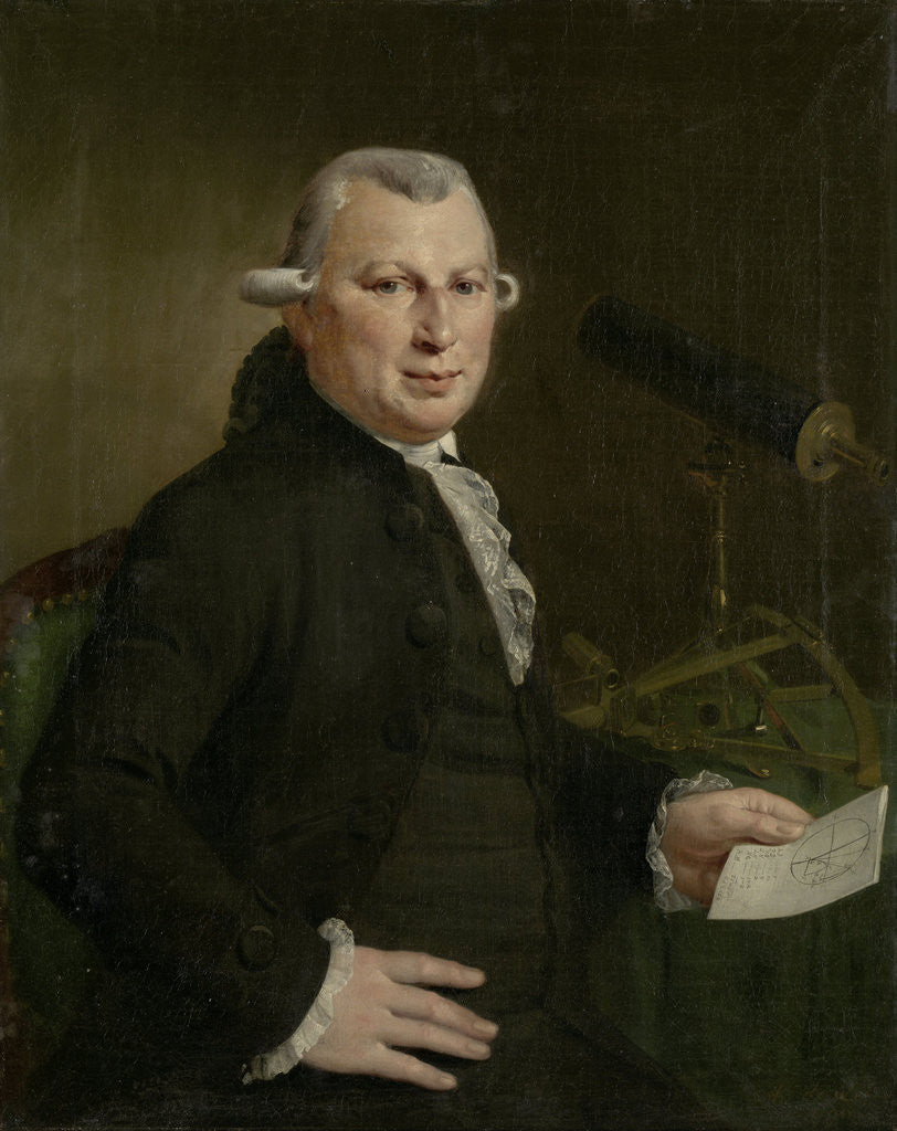 Detail of Portrait of Hendrick de Hartog by Adriaan de Lelie