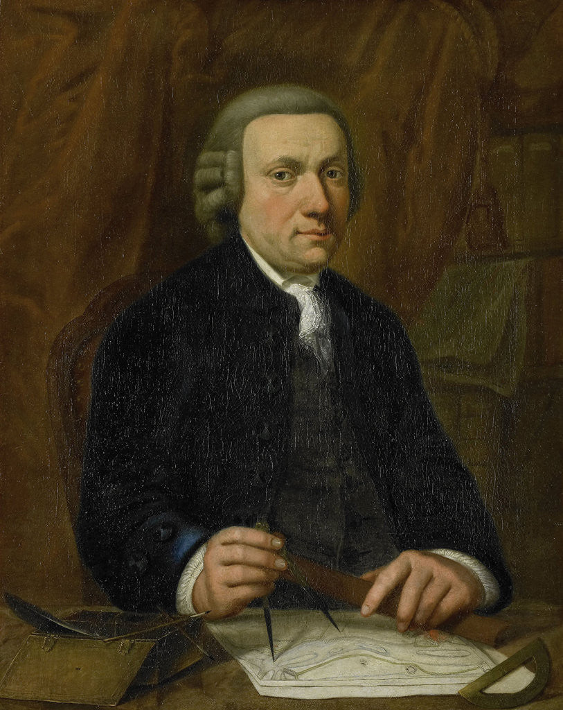 Detail of Portrait of Barend Goudriaan Ariesz by Cornelis van Cuylenburgh II