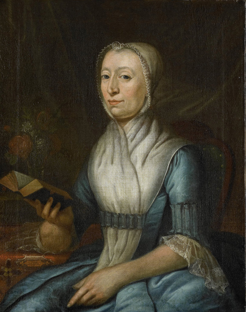 Detail of Portrait of Eva Goudriaan-de Veer by Cornelis van Cuylenburgh II