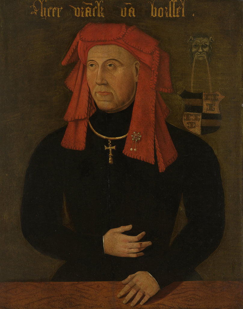 Detail of Portrait of Frank van Borselen by Anonymous