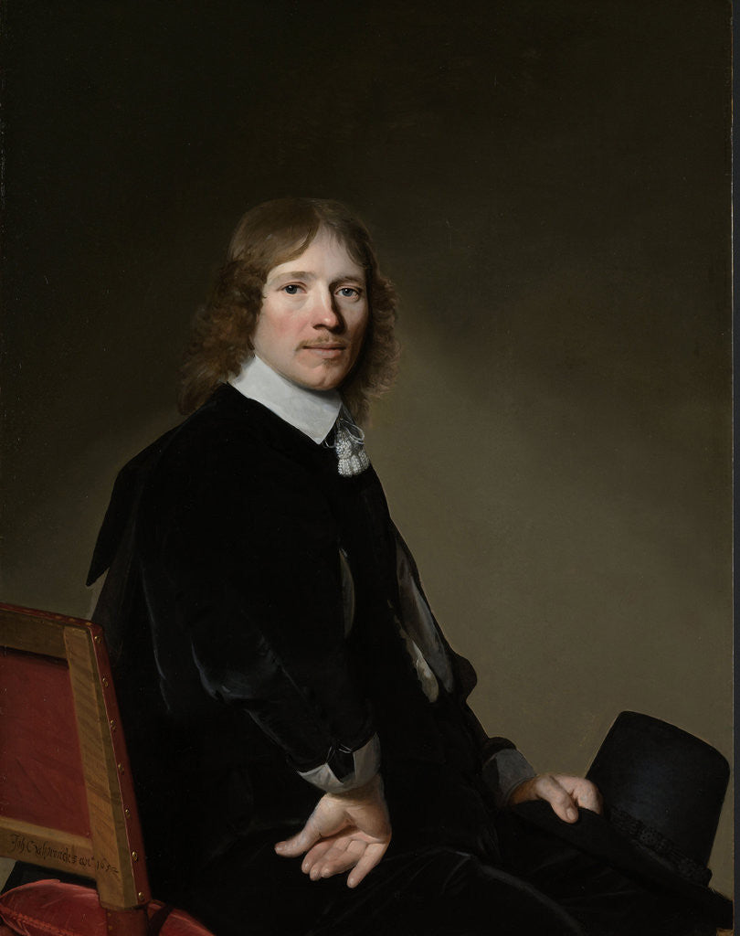 Detail of Portrait of Eduard Wallis by Johannes Cornelisz. Verspronck