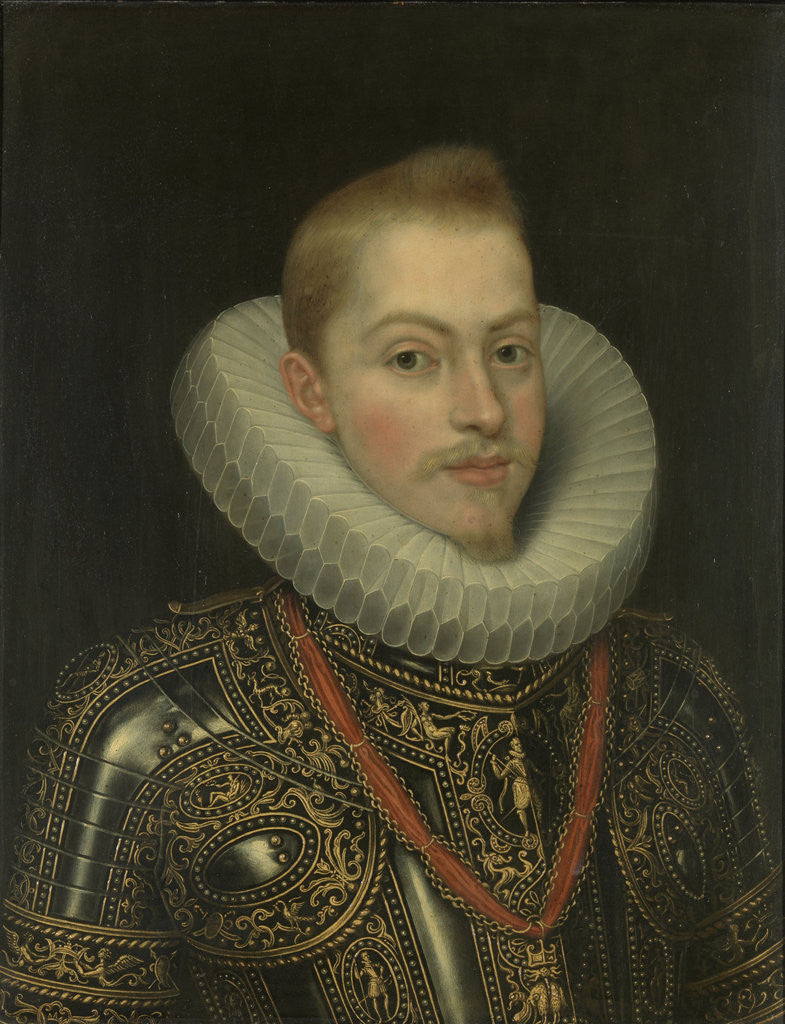 Detail of Portrait of Philip III, King of Spain by Workshop of Frans Pourbus II