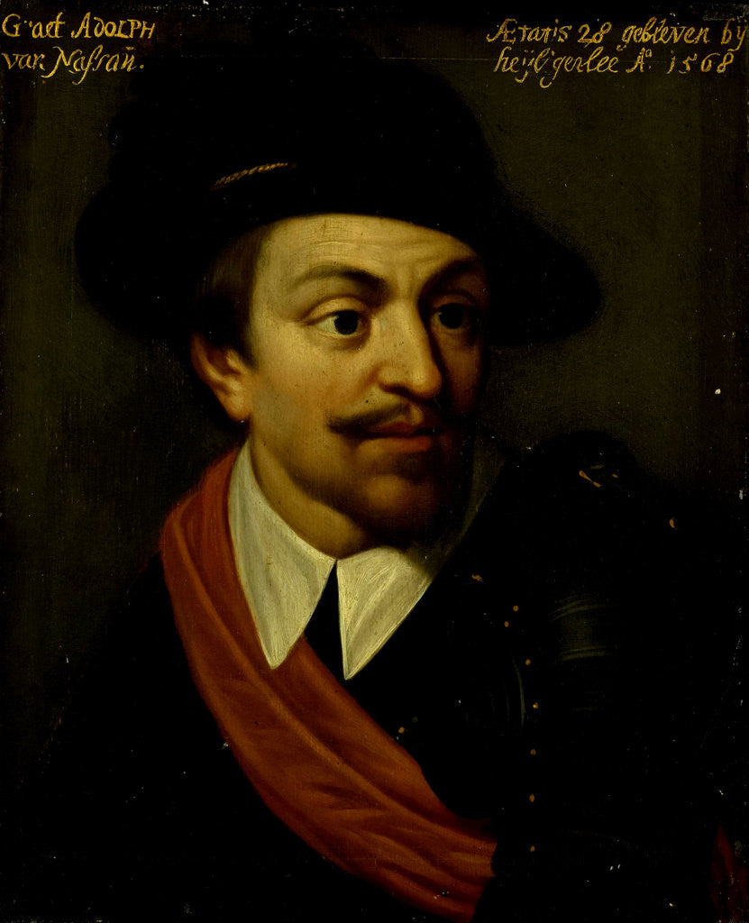 Detail of Portrait of Adolf, Count of Nassau by Workshop of Wybrand de Geest