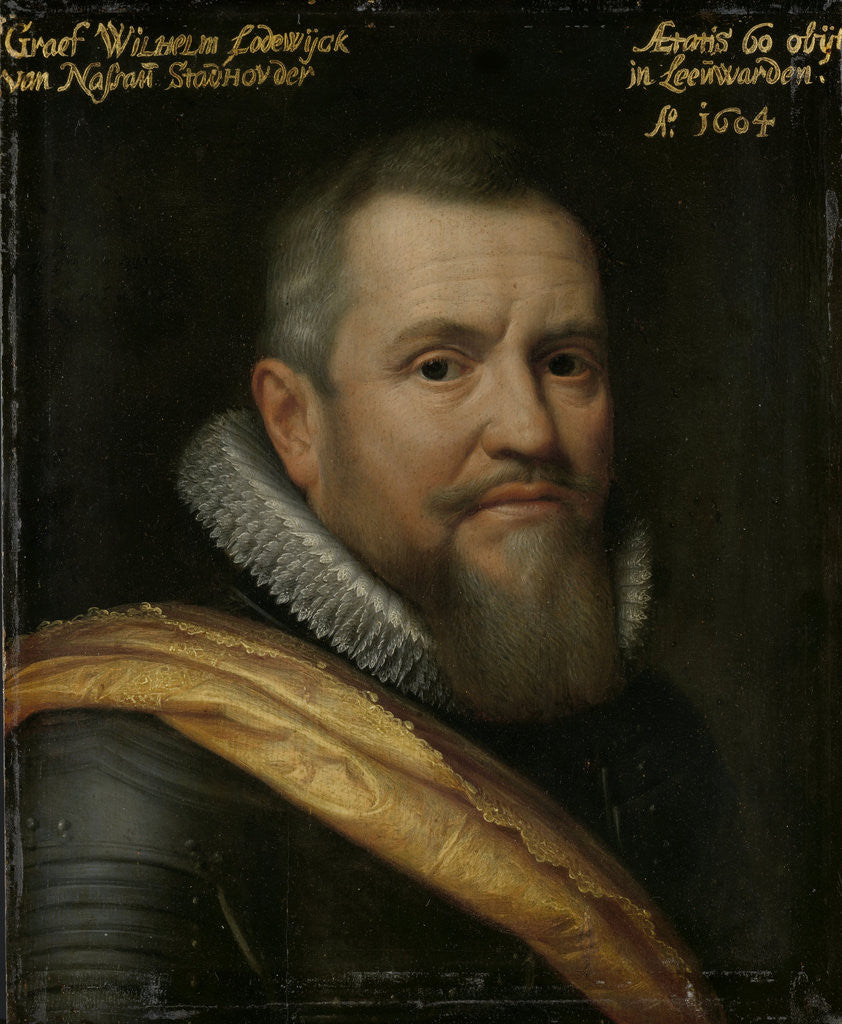 Detail of Portrait of Count William-Louis of Nassau, nicknamed Our Father in West Frisian by Workshop of Michiel Jansz van Mierevelt