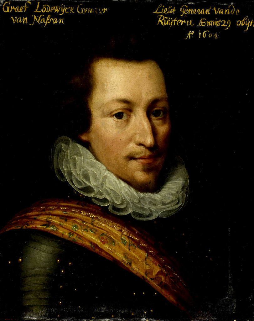 Detail of Portrait of Count Louis-Gunther of Nassau by Workshop of Jan Antonisz van Ravesteyn