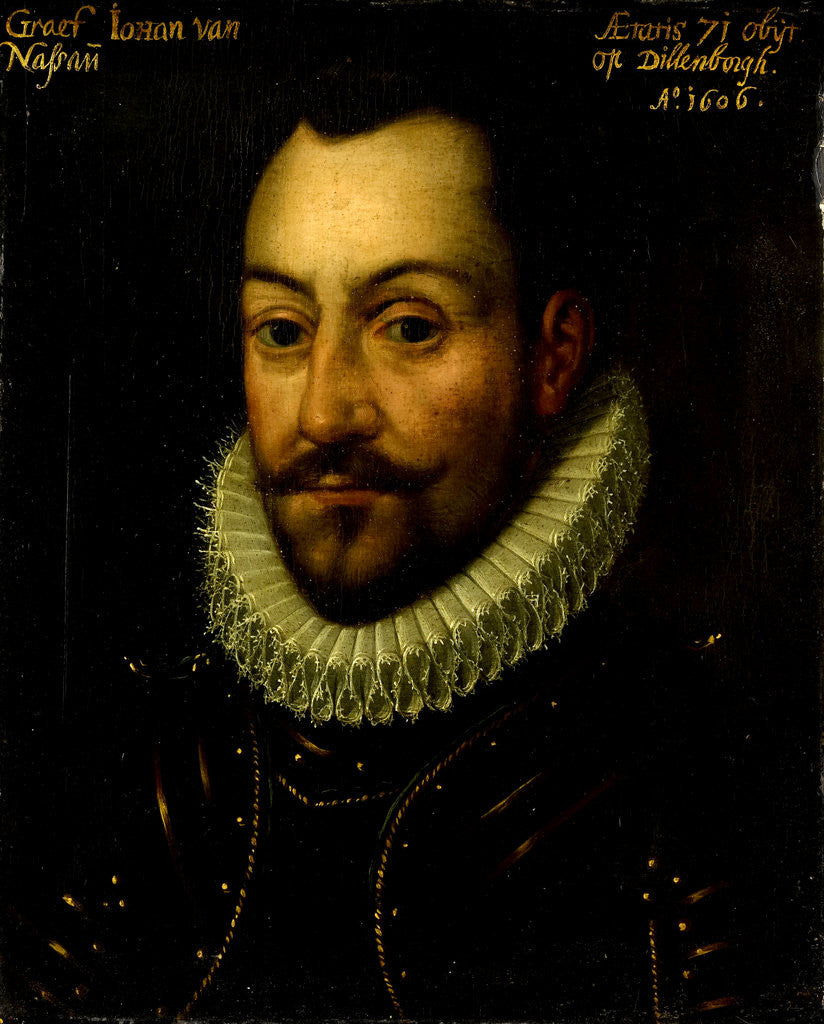 Detail of Portrait of an unknown Count or Officer, possibly Count John the Old of Nassau or Louis of Nassau by Anonymous