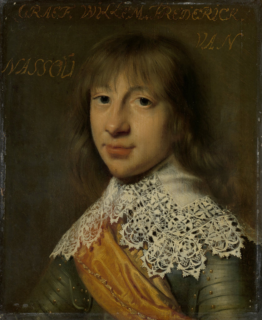 Detail of Portrait of William Frederick, Count of Nassau-Dietz by Wybrand de Geest