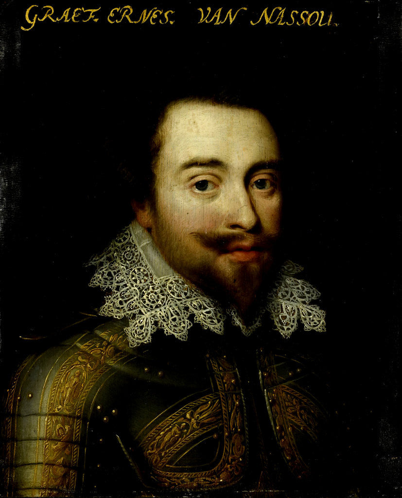 Detail of Portrait of Johan Ernst I, Count of Nassau-Siegen by Workshop of Jan Antonisz van Ravesteyn