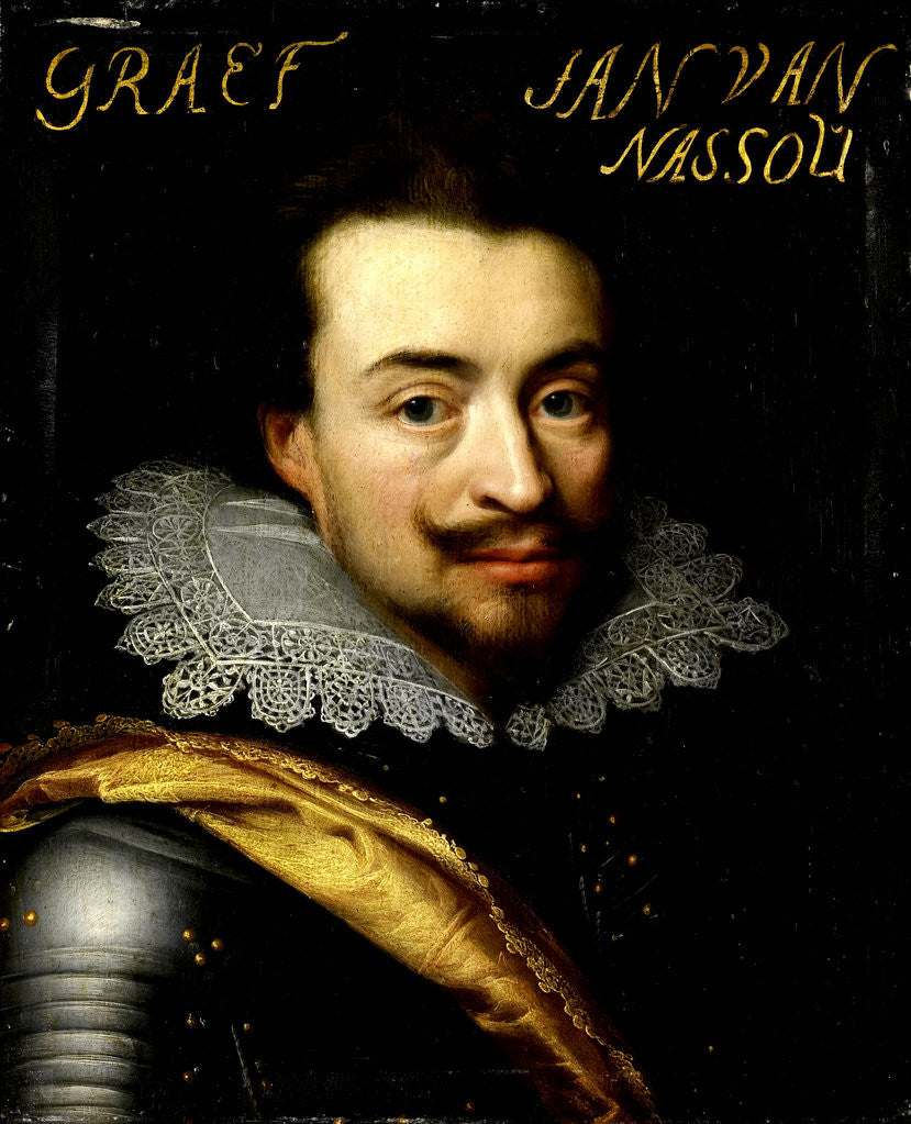 Detail of Portrait of Jan the Younger, Count of Nassau-Siegen, Count John VIII of Nassau-Siegen by Workshop of Jan Antonisz van Ravesteyn
