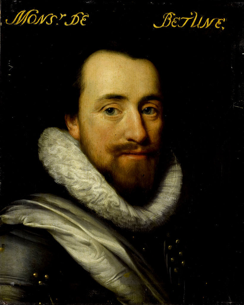 Detail of Portrait of Syrius de Bethune, Lord of Cogni, Mareuil, le Beysel, Toulon, Conegory and Chastillon by Workshop of Michiel Jansz van Mierevelt