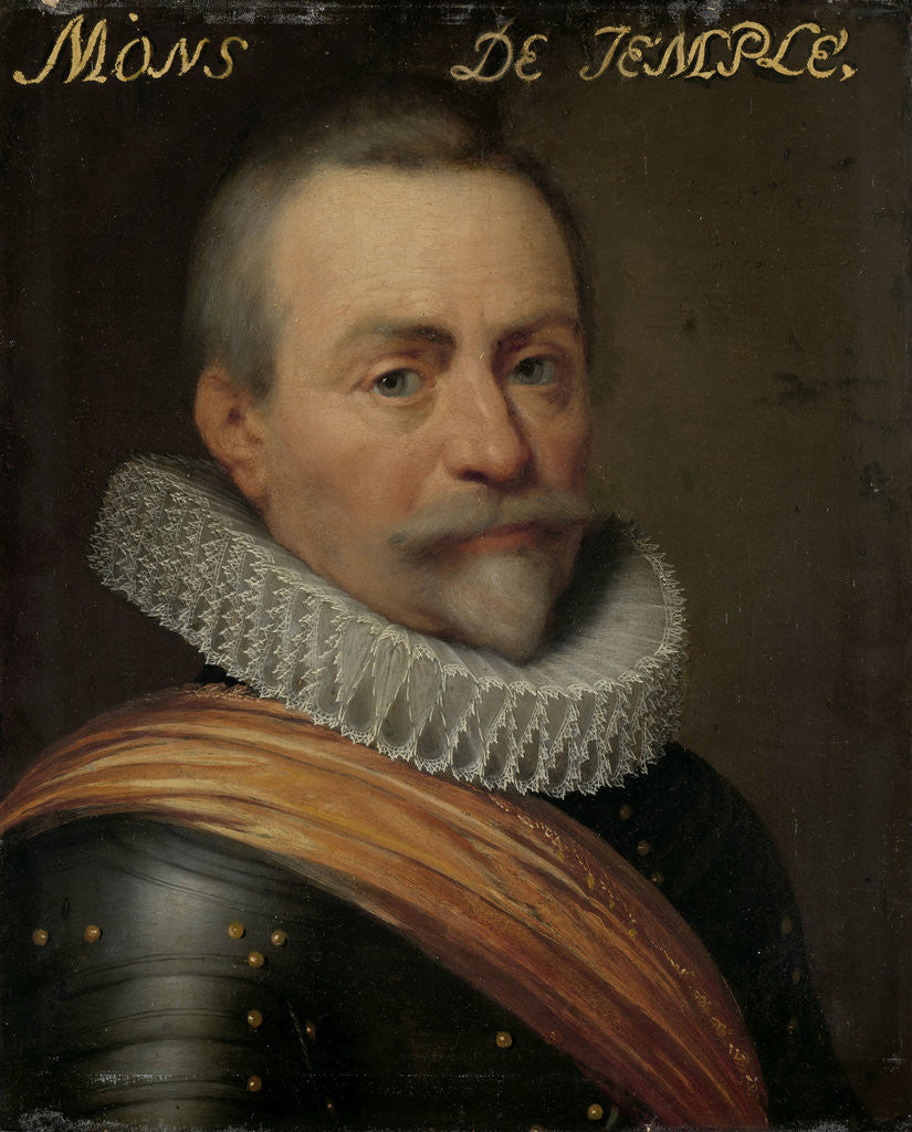 Detail of Portrait of Olivier van den Tempel, Lord of Corbeecke by Workshop of Jan Antonisz van Ravesteyn