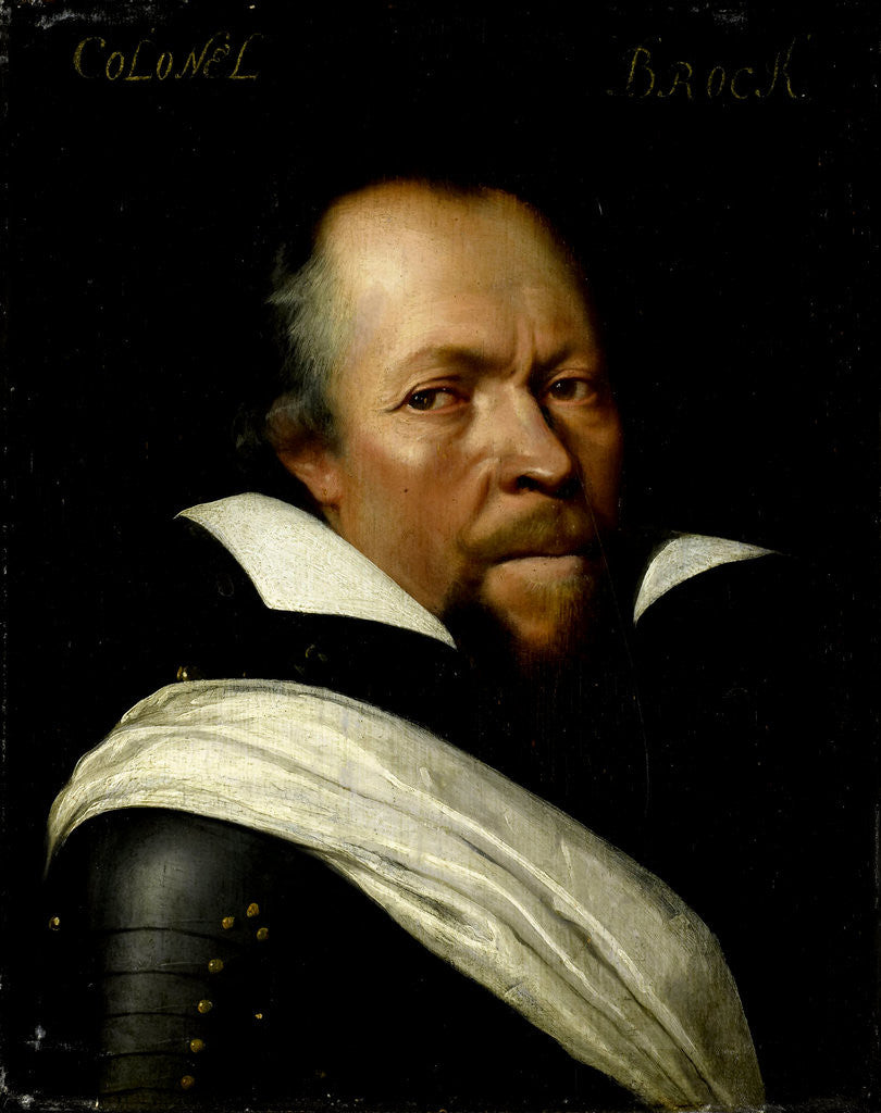 Detail of Portrait of Sir William Brog, Colonel of the Old Scotch Guards by Workshop of Jan Antonisz van Ravesteyn