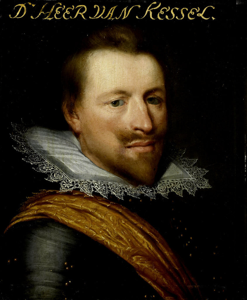 Detail of Portrait of Willem Adriaen, Count van Hornes, Lord of Kessel and Westwezel, General of Artillery by Workshop of Jan Antonisz van Ravesteyn