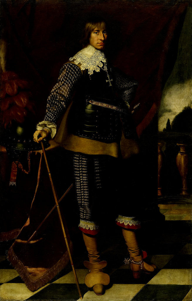 Detail of Portrait of Henry Casimir I, Count of Nassau-Dietz by Wybrand de Geest